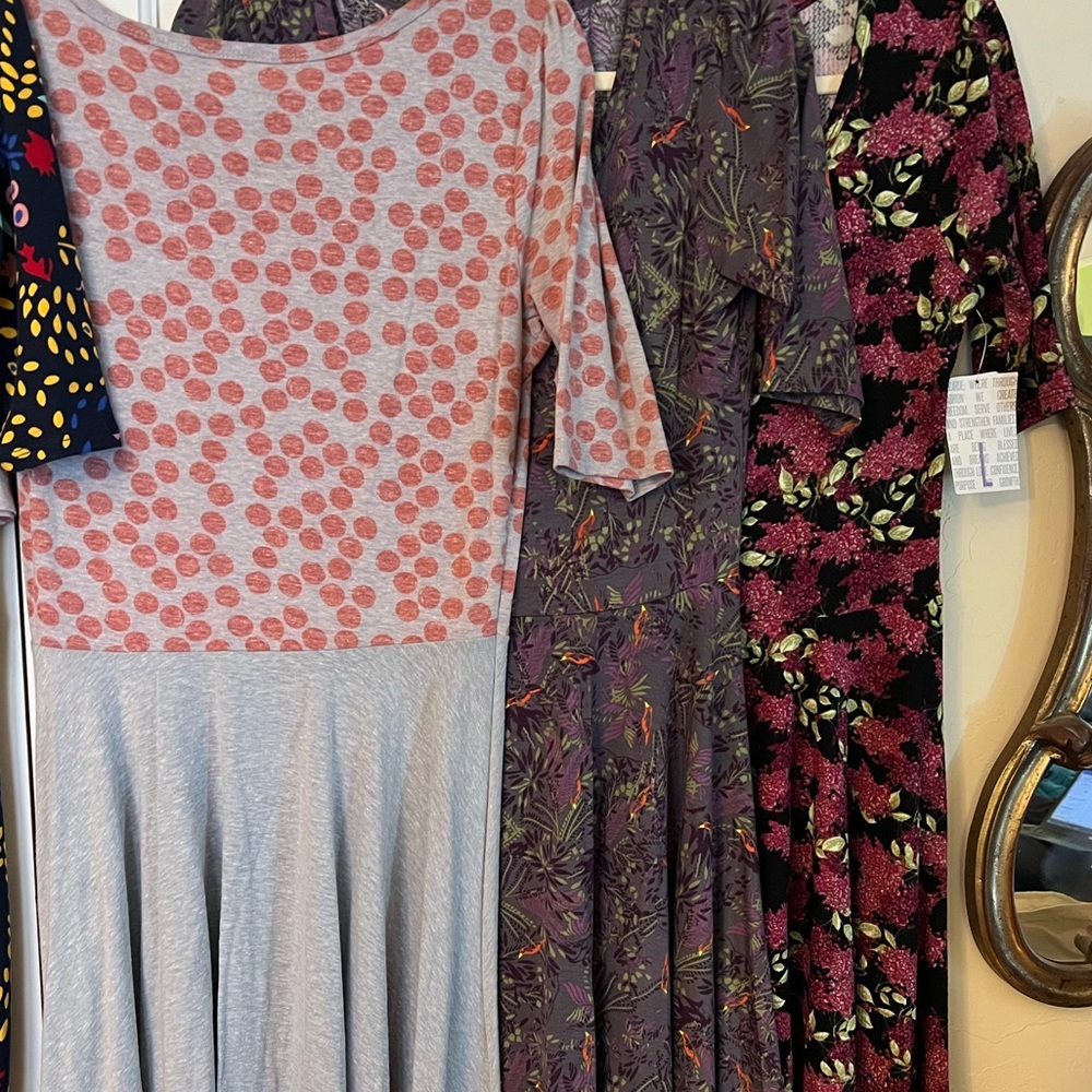 LuLaRoe Nicole dresses. Size L. Two pack.